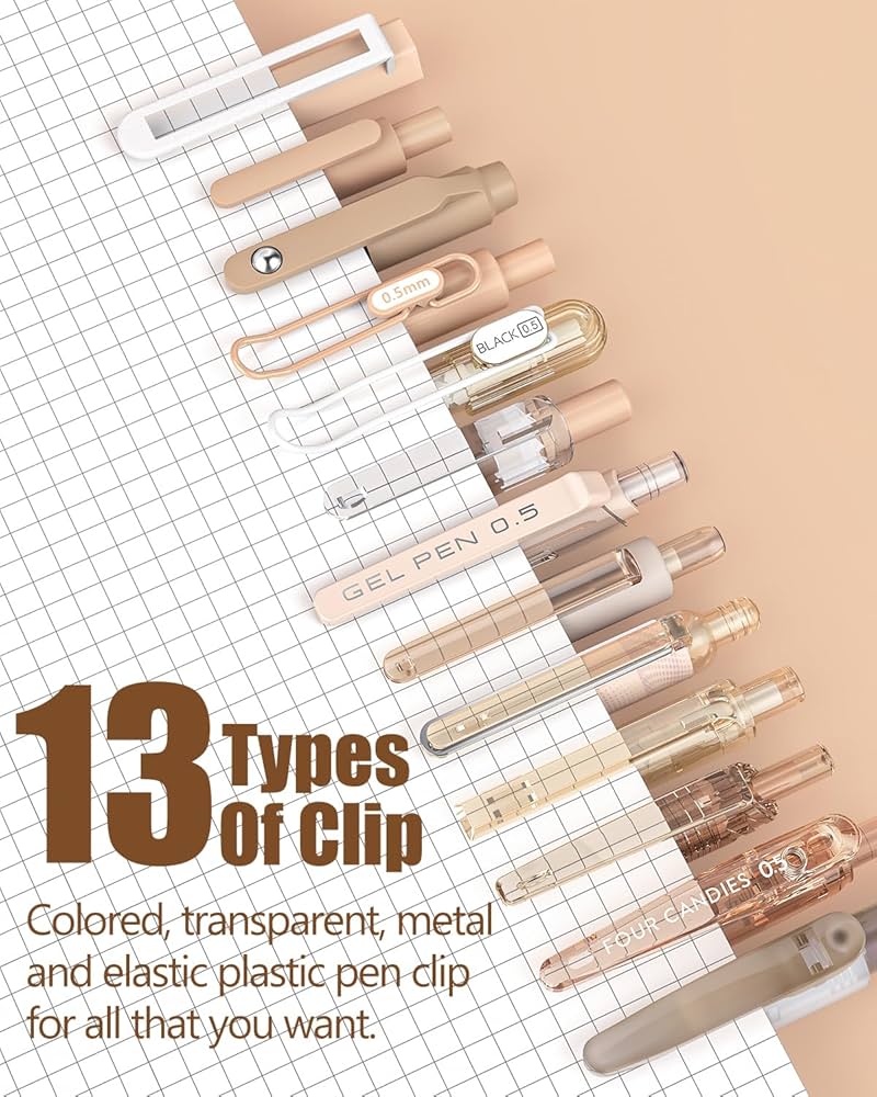 ペン　4点 Amazon.com: Four Candies 14Pack Pastel Gel Ink Pen Set,Cute